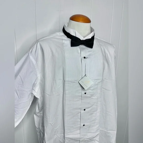 NWT Neil Allyn Tuxedo Shirt w/ Bow Tie - Picture 3 of 10